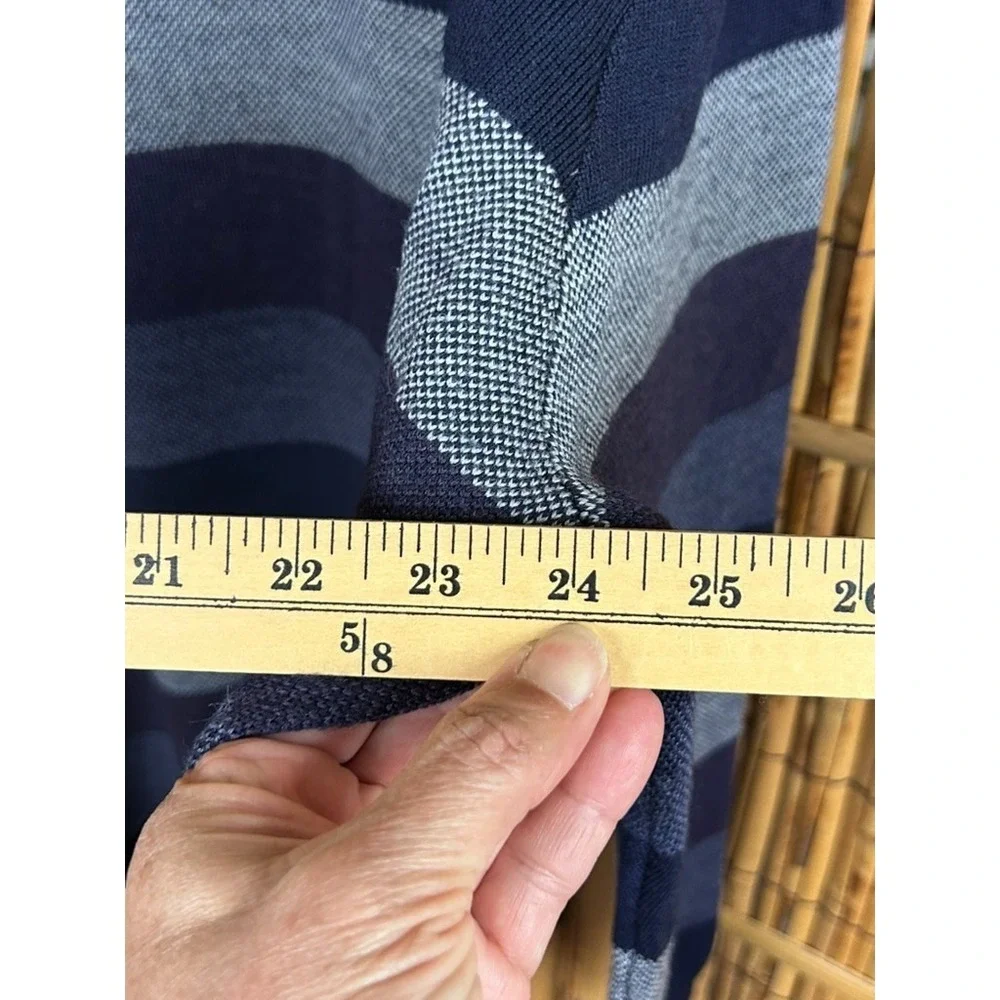 JoS A Bank Signature Collection Mens XXL 1/4 Zip Sweater Merino Wool Blue‎ Gray